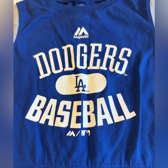 Majestic Dodgers Blue Baby Outfit - Picture 3 of 4